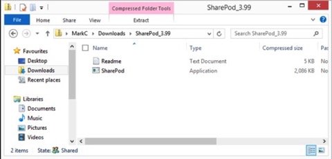 sharepod application